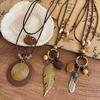 Geometric Pendant Necklace With Large And Small Squares