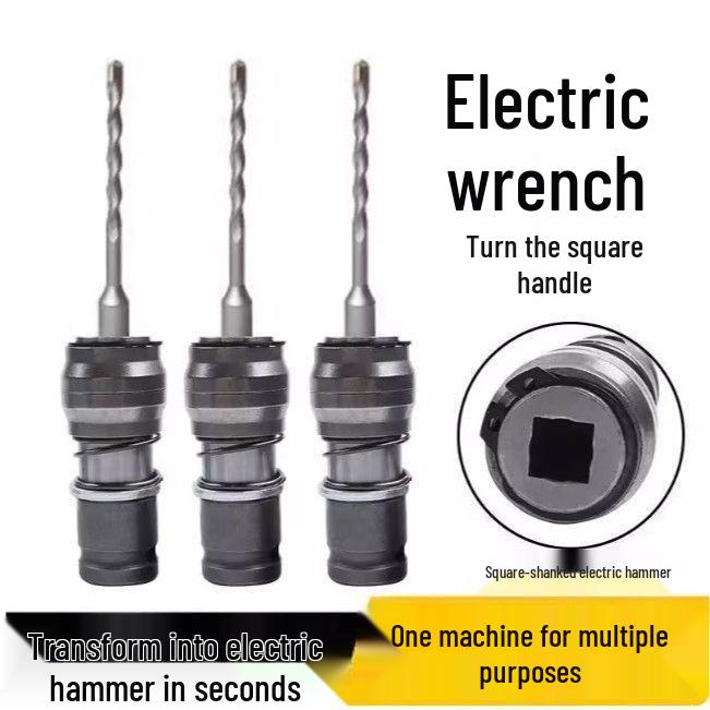 Electric Hammer Impact Drill Converter: Lightweight, High-Power Tool for Home Concrete Drilling
