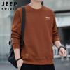 JEEP SPIRIT Men's Waffle Knit Long Sleeve Sweatshirt