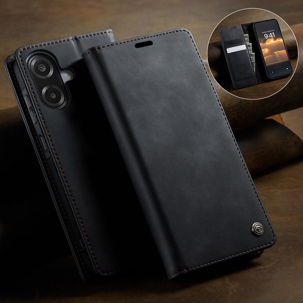 Caseme Luxury Retro Magnetic PU Leather Wallet Phone Case For Samsung Galaxy A08 A07 A06 Shockproof Card Holder Pocket Cover