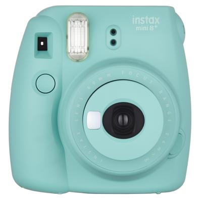 Fujifilm Okamžitý fotoaparát Instax Mini8 Plus s objektivem a originálním poutkem na ruku Mint INS MINI 8P MINT Detailní záběr