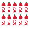 20Pcs Xmas Mini Knit Woolen Hat Scarf Christmas Supplies DIY Mini Hats Decorations for Clothes Bags Holiday Gifts