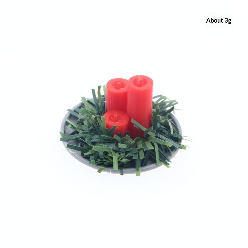 1:12 Miniature Dollhouse Christmas Scene Accessories Candle/Tree Diy Xmas Living Room Decor Micro Landscape Model