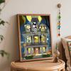 Disney digital oil painting art painting kit manual diy painting for home decorations Mickey Mouse Halloween pumpkin house set