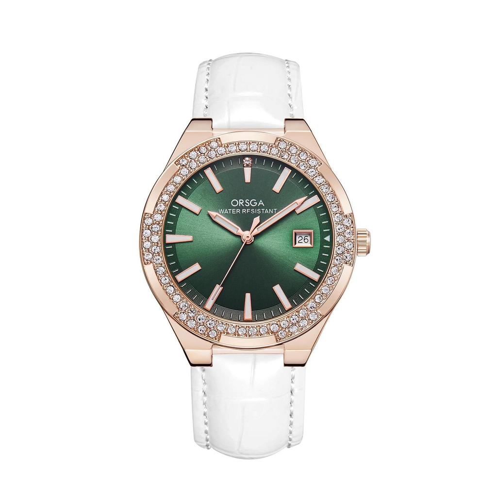 ORSGA Light Luxury Women's Rhinestone Calendar Quartz Watch
