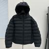 Early spring new cotton-padded clothes, ribs, cotton clothes, short fashion thermal hooded thermal jacket, yellow light and trendy