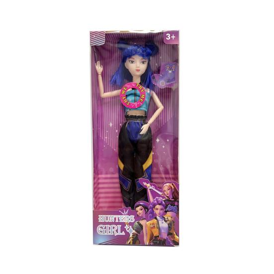 Vinyl Hunters Girl Figurine Anime Movie Girl Idol Action Figure with Movable Joints Collectible Pretend Play Toy Gift for Girls