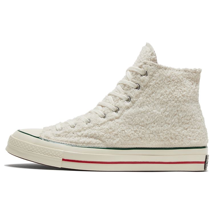 

Кроссовки унисекс Converse Chuck 70 High Winter Holidays Cream Egret Gym-Red 170048C