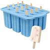 Silicone Silicone Ice Cream Molds 12 Grids with Lid Popsicle Molds with Sticks Easy-Release DIY Ice Cream Molds DIY Frozen Snack