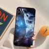 Space Happy Cats Funda Case For iPhone 15 14 16 Pro Max 11 12 13 Pro Max Mini XR 16e 16 15 Plus Phone Cover