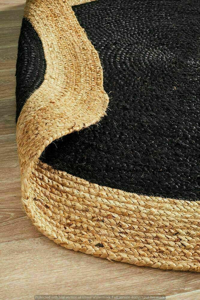 Natural Jute Round Rug Handmade Rug for Any Space Look Rustik Decor For Any Space Area