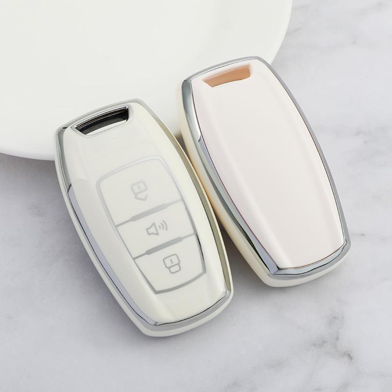 3-Button ORA Key Case for Great Wall Black Cat/R1/White Cat, Haval H6/Big Dog, Harvard M6/F7 - Black