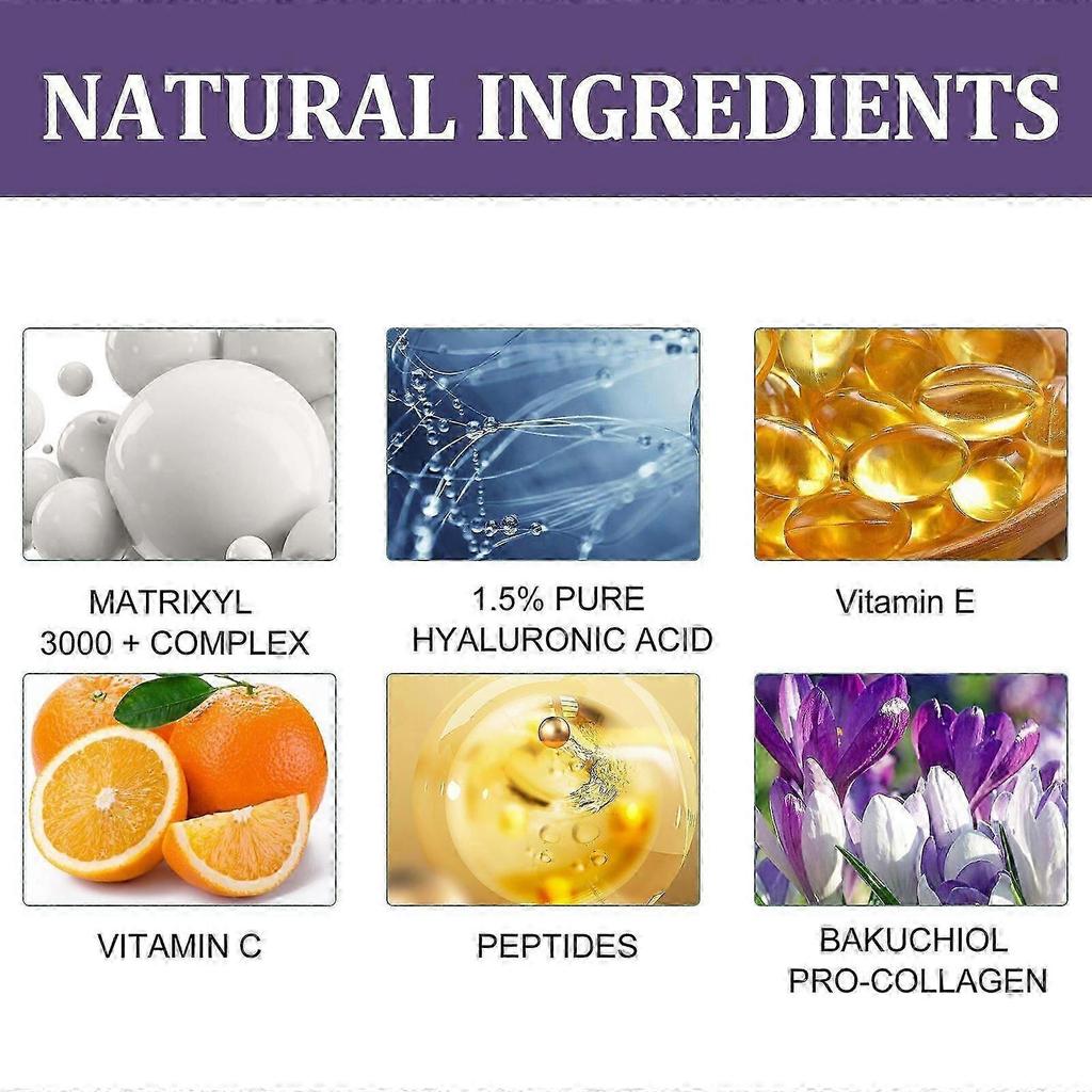 Revitalizing Collagen Anti-Aging Serum with Hyaluronic Acid & Vitamin E Brightening, Firming, Wrinkle Reduction & Skin Glow for Youthful, Radiant Com