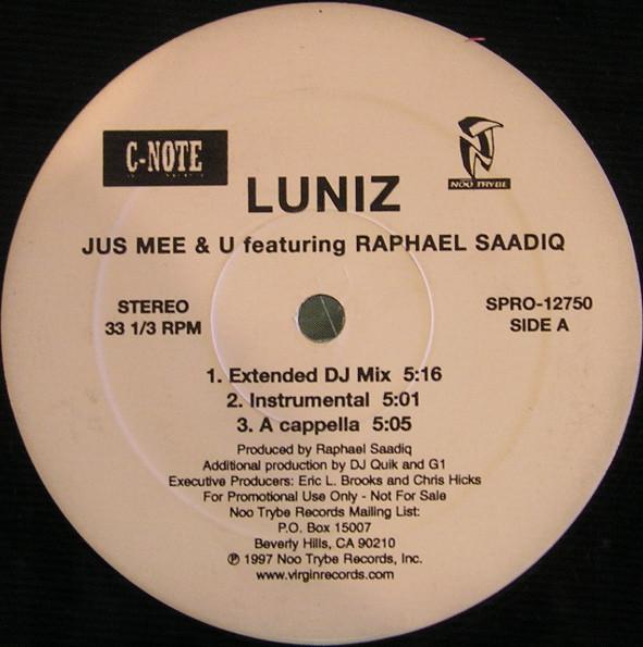 

12inch Record LUNIZ - Jus Mee & U / Funkin Over Nuthin SPRO12750PROMO Noo Trybe Recor 1997 US Rap & Hip-Hop/R&B Used