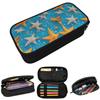 Marine Themed Shark Fish Crab And Starfish Pencil Case for Studen School Pen Box Pencil Bag Stationery Supplies Pen Holder Bag