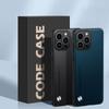 EUCAGR Luxe PU Leer Telefoonhoesje Voor iPhone 17 Pro Max 17E 16E 15 14 13mini 12 Pro Max Effen Huid Schokbestendig Zachte Achterkant