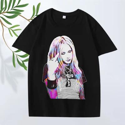 Avril Lavigne Pop Art Classic T Shirt Men Women Oversized 100% Cotton Streetwear Short Sleeve Summer Print Graphics Unisex Tops