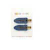 Korean Style Glitter Hair Clips: Seamless Denim Side Bangs Hairpins for Women
