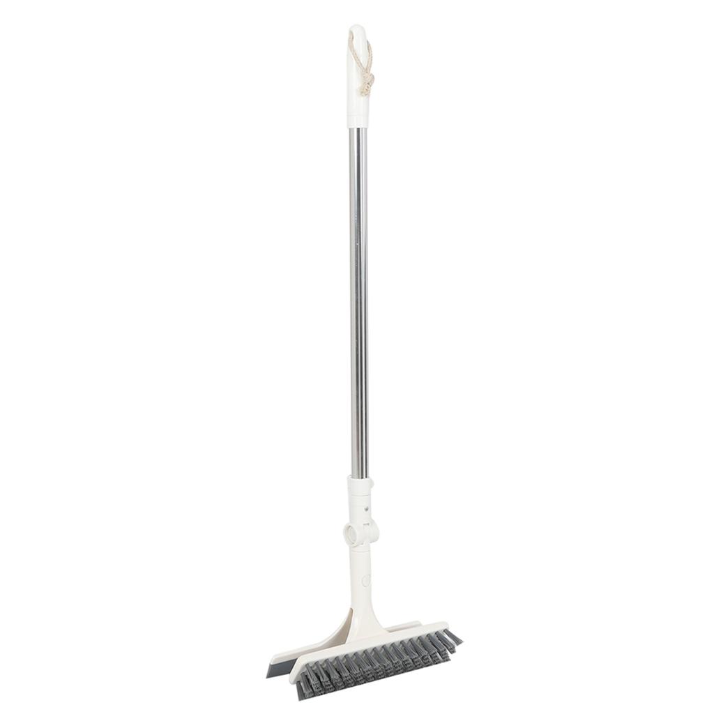 2-in-1 Bodenwischbürste Schaber Badezimmerreinigungsbürste mit langem Stiel für die Heimreinigung