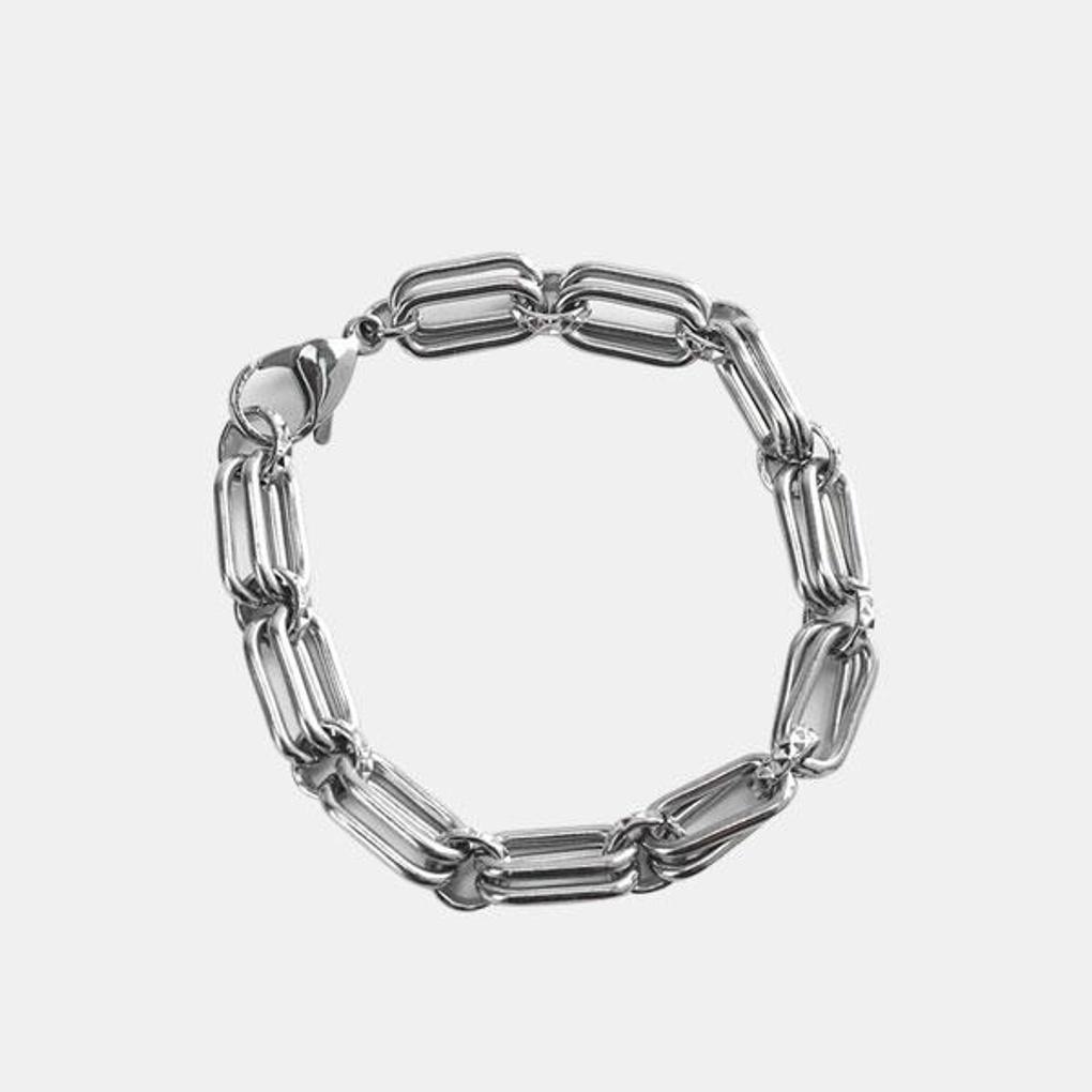 SQUAZ Surgical Steel Chain Bracelet Double Chain Fashion Bracelet SIDA197