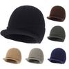 Thickened Duck Tongue Hat Ear Protection Big Brim Hat Keep Warm Outdoor Cap  Autumn and Winter