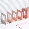 Dividers Desktop Book Stand Non-slip Vertical Book Holder Portable File Storage Bookshelf  Bedroom