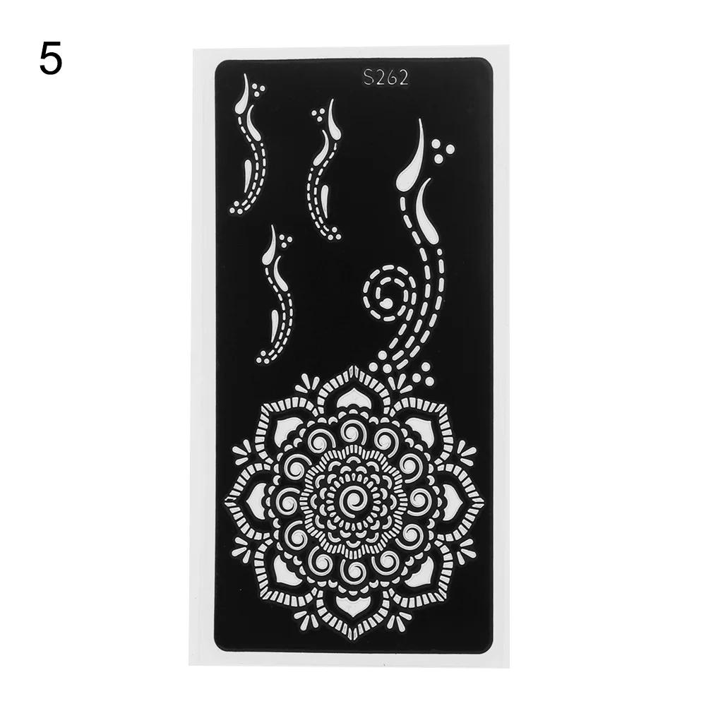 2025 Neues Professionelles Henna Schablone Temporäres Handtattoo Körperkunst Aufkleber Vorlage Hochzeit Werkzeug Blume Tattoo Schablone