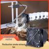 Compact Dual-Use Soldering Fume Extractor Fan with Stand for Welding and Smoking