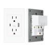 Socket USB Type C Wall Outlet Multi Functional High Safety Receptacle for Home