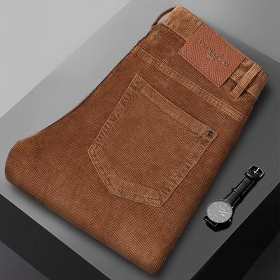 Herbst- und Winter-Cord-Jeans Herren Slim-Fit elastische Hose trendige Marke leichte Luxus-Freizeithose