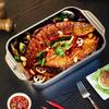 Stainless Steel Baking Pan With Lids Deep Dish For Fish/Pasta/Grilling Oven & Dishwasher Safe Cookware
