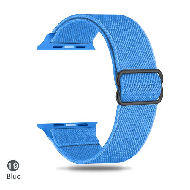 Cinturino in Nylon per Apple watch band 44mm 40mm 38mm 42mm ultra 2 49mm SOLO bracciale correa iwatch series 9 7 SE 6 5 4 8 45mm 41mm