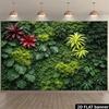 2D Monstera Leaf Greenery Wall Backdrop for Aesthetic Portrait Photography
