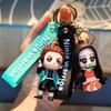 Cute PVC Demon Slayer Cartoon Keychain Pendant for Bags & Cars