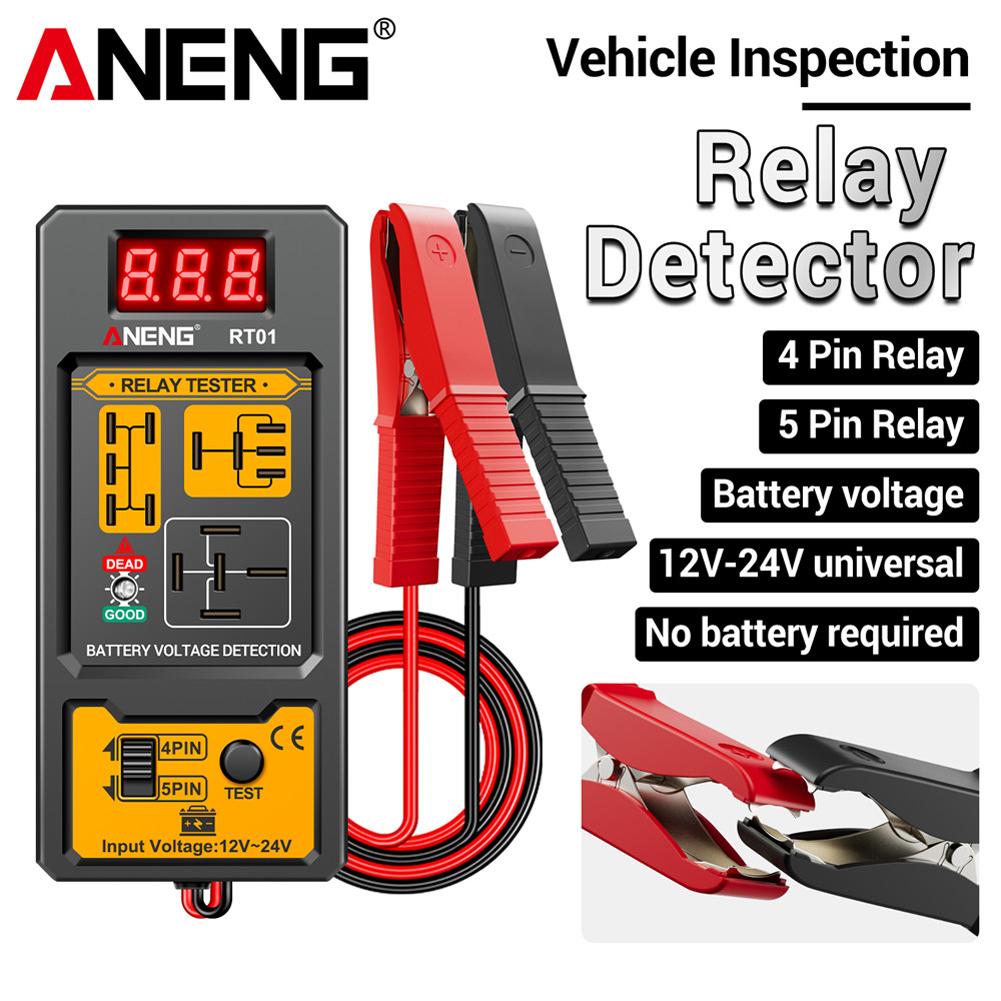Car Relay Tester ANENG RT01 Universal 12-24V Automotive Car Battery Voltage Tester Check LED Indicator Light Relay Diagnostic