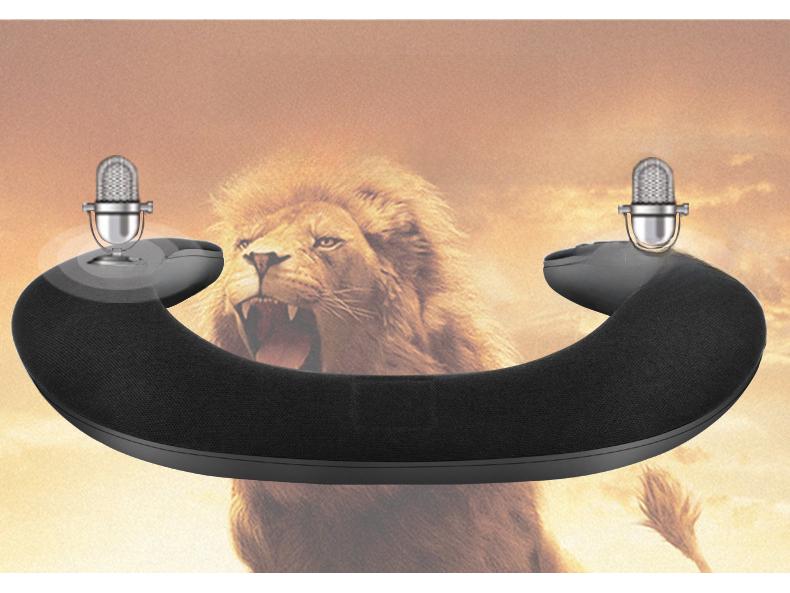 5D Stereo Wireless Bluetooth U-Shaped Neck Speaker & Microphone