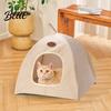 Indoor/outdoor Cat Tent with Handle Portable Cave Pet House Indoor Outdoor Scratch-resistant Bed for Kittens