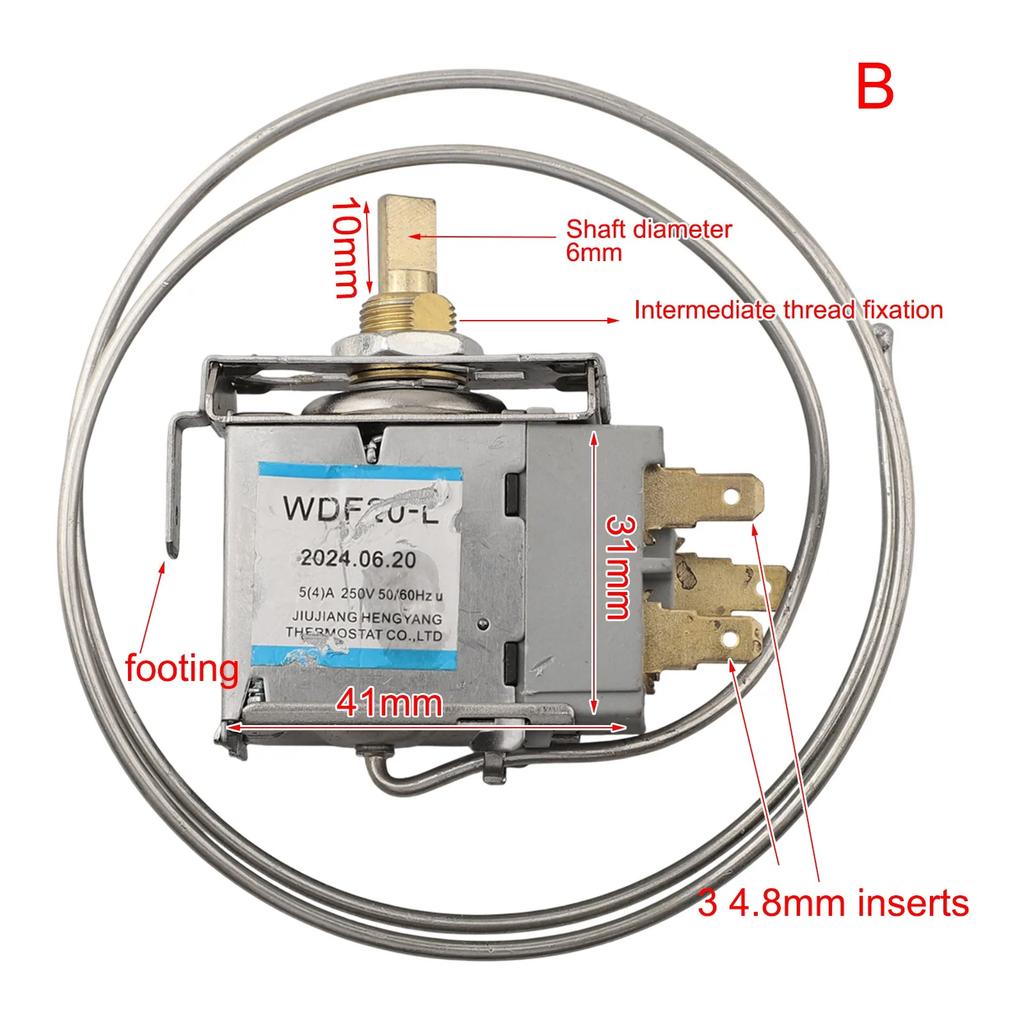 Refrigerator Thermostat Refrigerator Temperature Controller Switch Mechanical Thermostat WDF18-L WDF20-L WPF22-L WPF24-L