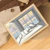 INS Deco Led Light Painting USB Plug Dimming Wall Artwork Table Lamp Gift Indoor Sunlight Window Wooden Photo Night Luminous