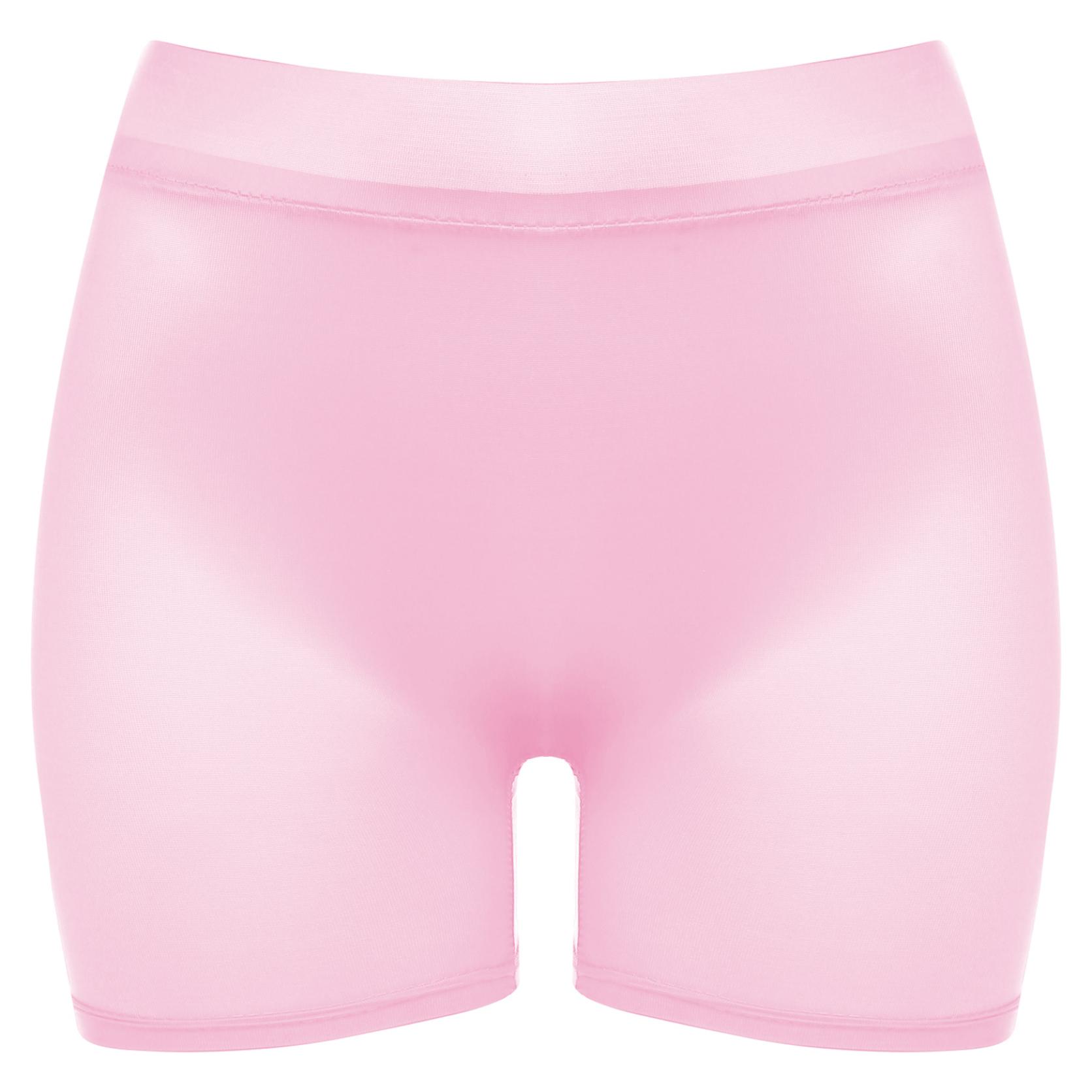 

Жіночі високоеластичні короткі штани з низькою посадкою Нижня білизна Нічна білизна Міні-шорти Прозорі обтягуючі шорти One Size рожевий