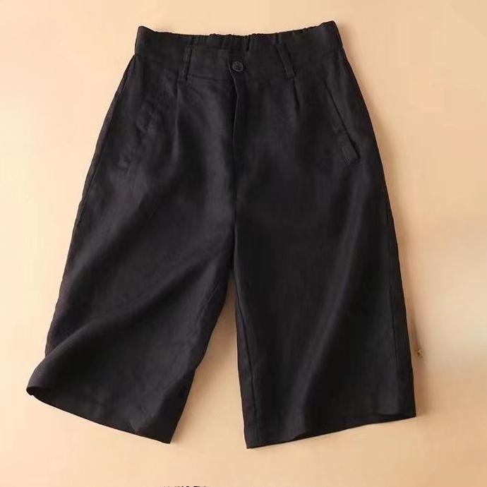 

Шорты с эластичной резинкой на талии, спортивные повседневные стильные женские шорты с высокой талией, женская одежда 2XL чёрный