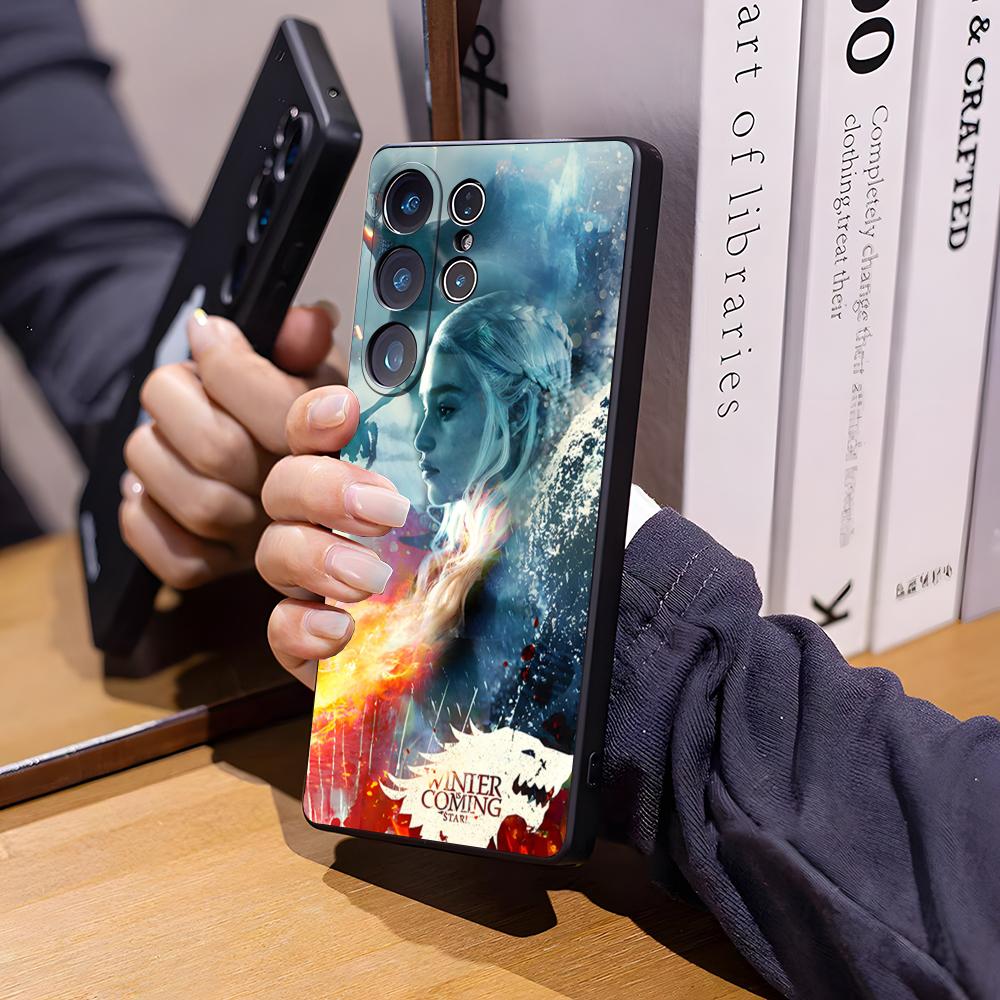 T-Thrones-Tv-Game Phone Case For Samsung S26 Ultra S25 Edge Ultra S23 S22 S21 S20 Ultra Plus S24 Fe Glass Cover