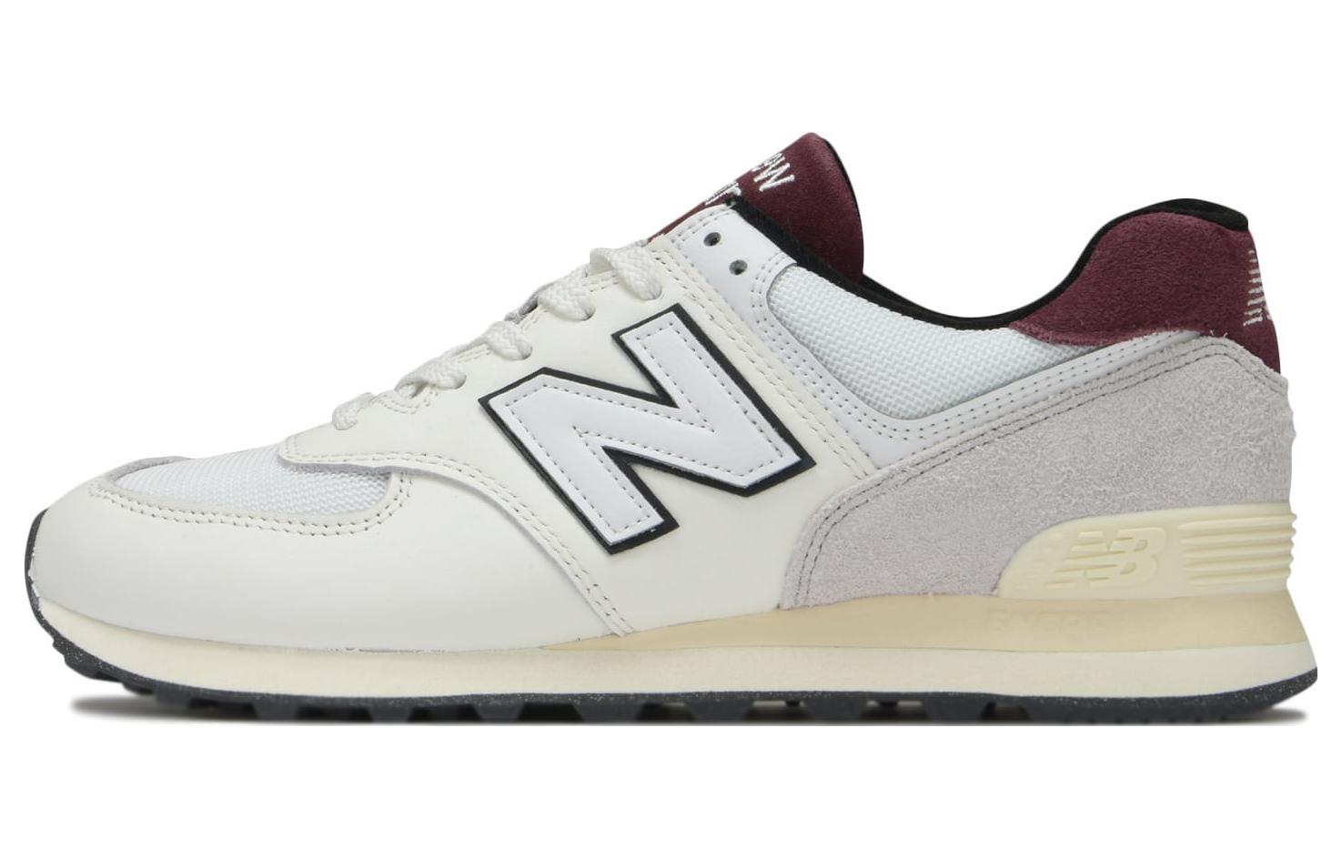 

574 New Balance White Burgundy U574YR2 42.5