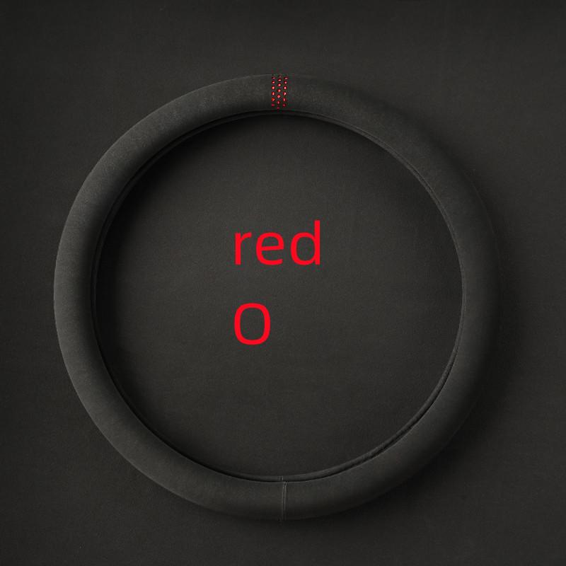 

Замшевый чехол на руль для всех сезонов, ультратонкий, нескользящий, D-образный, круглый, дышащий протектор руля автомобиля