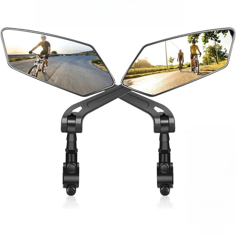 

New Mountain Bike Adjustable Rearview Mirror Folding Bike High-definition Flat Mirror Reversing Mirror Bike Riding Accessories