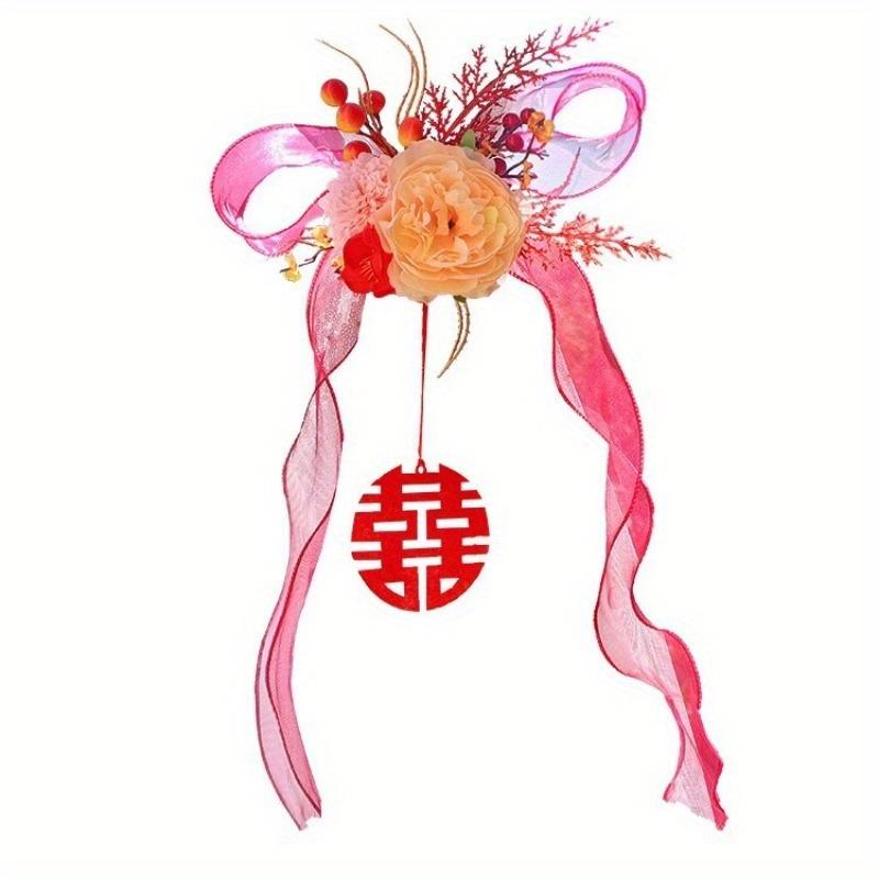 

1 пара свадебных штор с имитацией цветочных галстуков для украшения новой спальни и гостиной