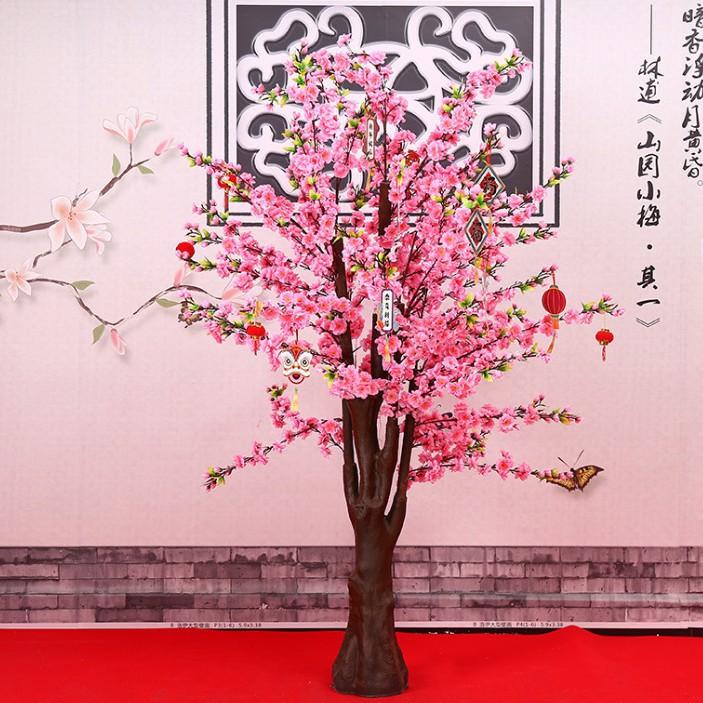 

Праздник середины осени День национального праздника Декоративные украшения, Оформление прилавка магазина, Витрина ювелирного магазина, Праздничная сцена, Реквизит для наряжания и оформления Pink Peach Blossom Tree 120cm