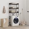 Washing Machine Shelf - VIDAXL - 67x25x163 Cm - Engineered Wood - Metal - Brown