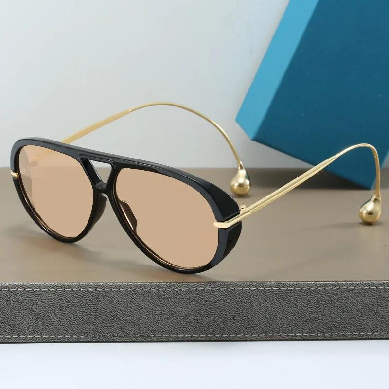 New Fashion Toad Sunglasses UV400 Unisex Steel Ball Glasses Ultraviolet Proof Outdoor Driving Shades Eyewear