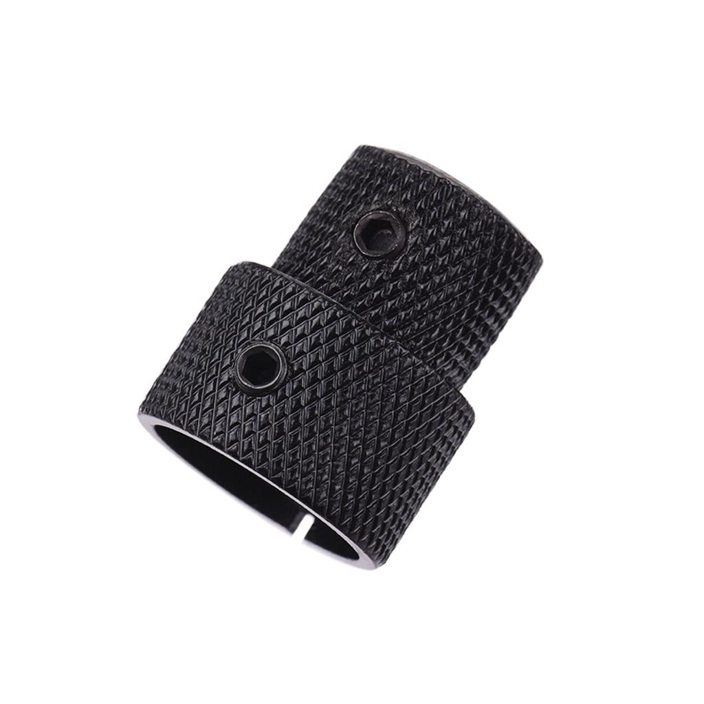 2 Sets Dual Concentric Stacked Control Knobs for Electric Bass Guitars Silver Color